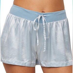 PJ Harlow blue Mikel satin boxer short